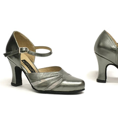AN: Desvelo: Pewter Patina | 3.0" 1940s | MED | Suede Sole | Limited Edition