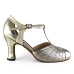 AN: Fortaleza Fresca Brava: Polished Platinum Prestige | 3.0" 1940s | MED | Suede Sole | Limited Edition