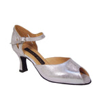 AN: La Menina Hermosa: Brushed Silver | 2.5" Palta | MED | Suede Sole | Limited Edition