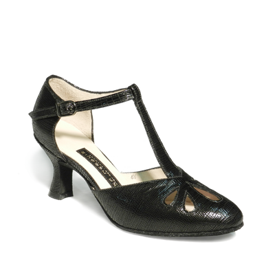 AN: La Rubia: Various Textured Black Leathers | 2.0" Paloma | MED | Suede Sole | Limited Edition