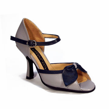 AN: Madeleine: Reporter Grey & Blue  | 3.0" Optima | MED | Suede Sole | Jersey Boys Original | Limited Edition