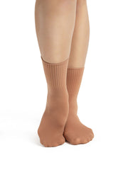 Capezio: Ribbed Dance Socks - #5 Suntam - 1 Pair