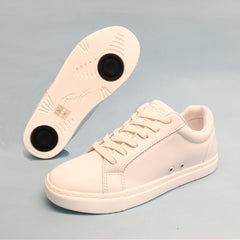 Fuego: Low-Top Dance Sneaker | All White | MED | Flat Full Rubber Sole | VEGAN