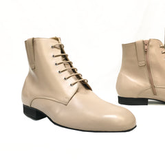 Werner Kern-MensBoots: Hapsburg FULL SOLE with Zipper | Vanilla Latte Nappa- UltraLite Heel | LIMITED EDITION