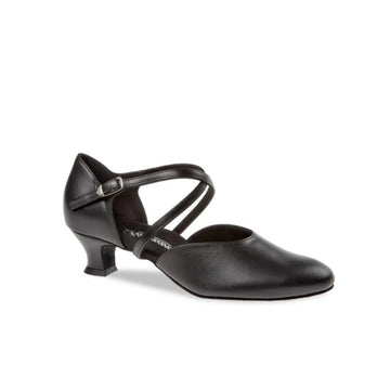 Diamant: Marlene: Black Leather | 1.75" Spanish | Extra Wide