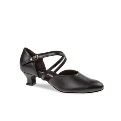 Diamant: Marlene: Black Leather | 1.75" Spanish | Extra Wide