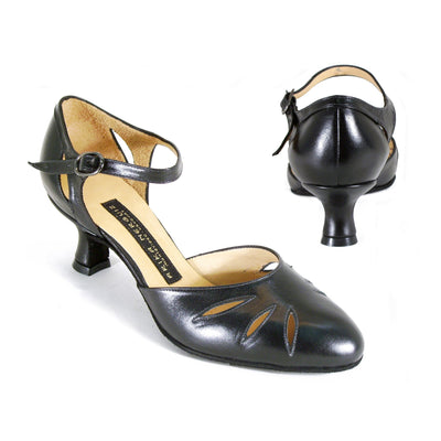 AN: Alameda: NY Black | 1.75" Palomita | WIDE | Suede Sole | While Supplies Last - Replaced by Armonia Palomita