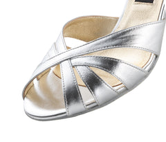 Nueva Epoca: Yolanda | RICA | Sterling Silver Leather | 2.75" Aria (70mm) | MED | Suede Sole