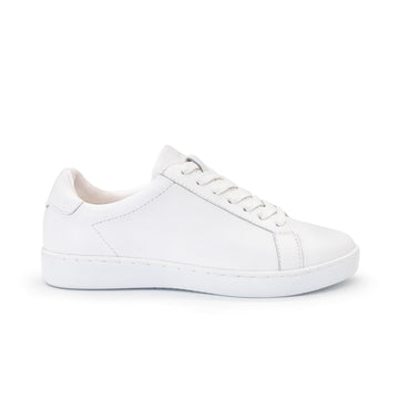 Anna Kern: Helios Dance Sneaker | All White LEATHER | FLAT Rubber Full Sole