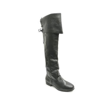 DelMago 3.0 Theatrical Boots: The Swashbuckler ZA - Thigh-High: Blackbeard Nappa | .75" Ultralite | MED | Suede Sole | LIMITED EDITION: A = Zipper ENDS at ShoeBase