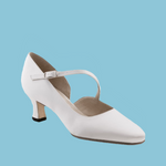 Werner Kern: Rita 55 | White Satin | 2.0" Flare