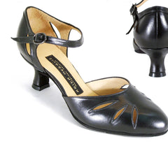 AN: Alameda: NY Black | 1.75" Palomita | WIDE | Suede Sole | While Supplies Last - Replaced by Armonia Palomita