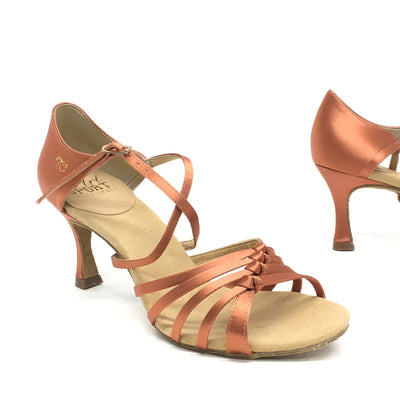 Ray Rose / Artsport: Tania | SPF1 Darkest Rose Tan Satin | 3.0" Flare