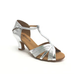 STEPHANIE: Tori: Silver Leather & Sparkle | 2.0" Strong | MED