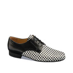Werner Kern-Mens: Frankfurt Lang | NY Black & White Weave | 1.0" Bosco Standard Heel