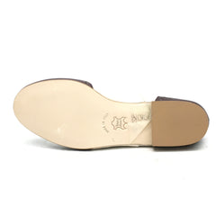 Werner Kern: Taylor Mibi (Flexible Raw Hard Sole) | Beige & Cream | .5" Standard | MED | Flexible Raw Leather Sole with Removable Plastic Film