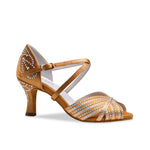 Anna Kern: Ceres 2.5"  | Mixed Copper Satin & Rhinestones| 2.5" Flare