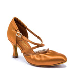 International: American Flex XWIDE | Carni: Tan Satin 2.5" IDS