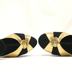 International: Hampton Ball: Black Eclipse & Gold Pixel | 2.75" West End | Suede Sole