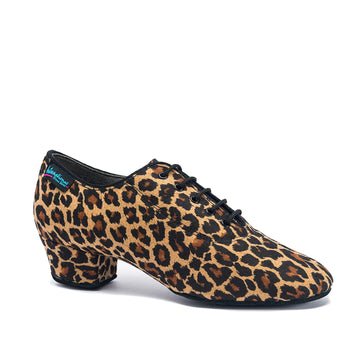 International: Heather: Leopard | 1.5" Latin | Split Sole | CARNI (NOT Vegan)
