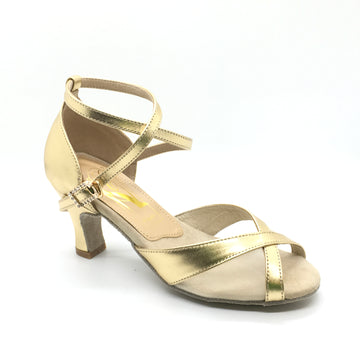 Kel/Eleg: Duchess: Gold Leather | 2.25" Encino Heel | MED