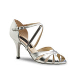 Nueva Epoca: Yolanda: RICA: Sterling Silver Leather | 2.75" Aria (7cm) | MED | Suede Sole