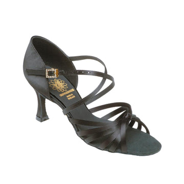 Supadance: S1066 | Knotted Flex Latin: Black Satin | 2.5" FL