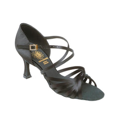 Supadance: S1066 | Knotted Flex Latin: Black Satin | 2.5" FL