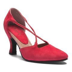 Rumpf: Grable | Strawberry Suede & Elastic | 2.5" Sweet | MED | Suede Sole