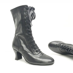 Rumpf: The Offenbach Boot: NY Black | 2.5" Le Roi | MED | Suede Sole | Side Zipper
