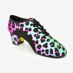 SoDanca: Punky Practice Lacey | MED | Lacey Leopard | 1.5" Latin
