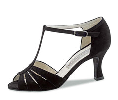 Werner Kern: Dalia 65 | Black Suede | 2.5" Flare