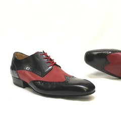 Werner Kern-Mens: Palermo Snip | Iced Red Pindot | 1.2 Forte Heel | Suede Sole | Medium | LIMITED EDITION