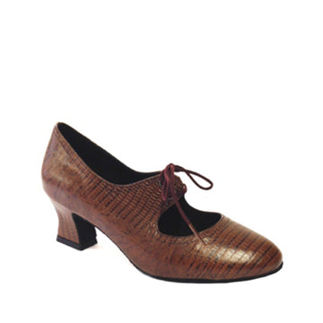 WTD: 230 Touring Co: Warwick: Vintage Brown Lizard | 2.0" Shire | MED | Suede Sole