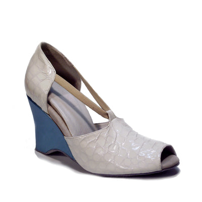 ABCO: Beauty School: Summer Sky | 3.0" Wedge | MED/Narrow | Suede Sole