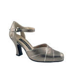 AN: Alegria: Pewter with Silver Icing | 3" 1940s | MED | Suede Sole | Limited Edition