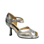 AN: Eladia: Pure Silver & Mesh | 3" Optima | MED | Suede Sole | Limited Edition
