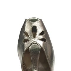 AN: La Morocha: Pure Pewter | 3.0" 1940s | MED | Suede Sole | Limited Edition