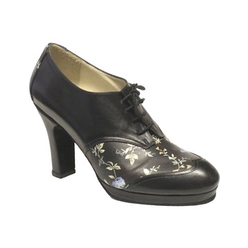 AN: Monte La Gerente Fresca: NY Black Floral | 3.5" Torre | MED | Suede Sole | Limited Edition