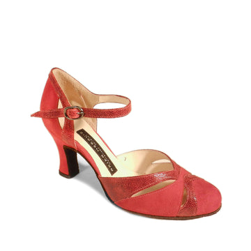 AN: Profetisa: Red Strawberry Suede | 3.0" 1940s | MED | Suede Sole | Limited Edition
