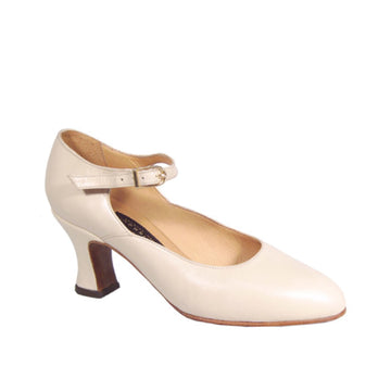 AN: Savoia TINA: French Vanilla | 2.5" Famosa | MED | Polished HARD Leather Sole | Limited Edition