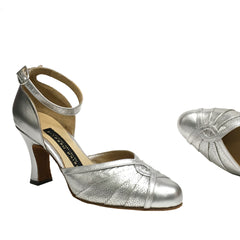 AN: Viento: Silver | 3.0" 1940s | MED | Suede Sole | Limited Edition