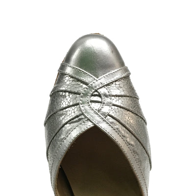 AN: Viento: Silver | 3.0" 1940s | MED | Suede Sole | Limited Edition