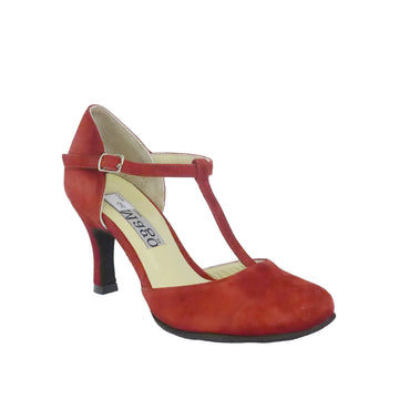 DelMago 2.0 Theatrical Shoes: The Dove: Magic Merlot | 3.0" Mari | MED | Suede Sole | Limited Edition