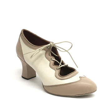 DelMago 3.0 Theatrical Shoes: The Phoenix: Bewitched Bone & Clay | 2.5" Soleil | MED | Suede Sole | Limited Edition
