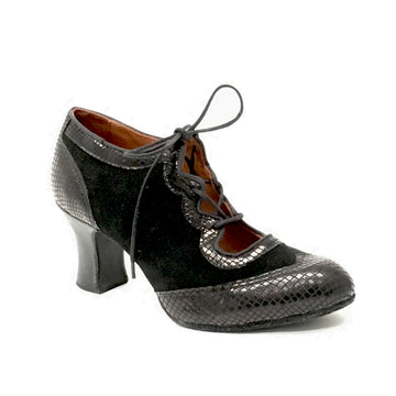 DelMago 3.0 Theatrical Shoes: The Phoenix: SAMPLE Midnite Croco | 2.5" Soleil | MED | Suede Sole | Limited Edition