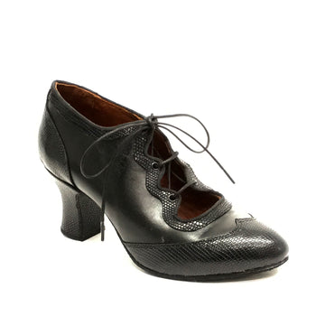 DelMago 3.0 Theatrical Shoes: The Phoenix: Serious Black & Severus Snake | 2.5" Soleil | MED | Suede Sole | Limited Edition