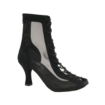 Kelaci: Godiva Chic Bootie: Black Suede | 2.75 SQFL | DOUBLE SOLE