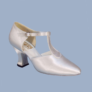 Freed: Antoinette | White Satin | 2.5" Louie