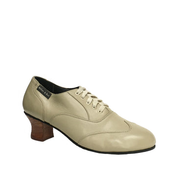 Miller-Ben: Broadway Diva (Suede Sole): Beige Leather | 2.0" MB Diva Heel | MED | Suede Sole